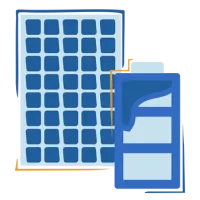 Solar Panel & Battery icon